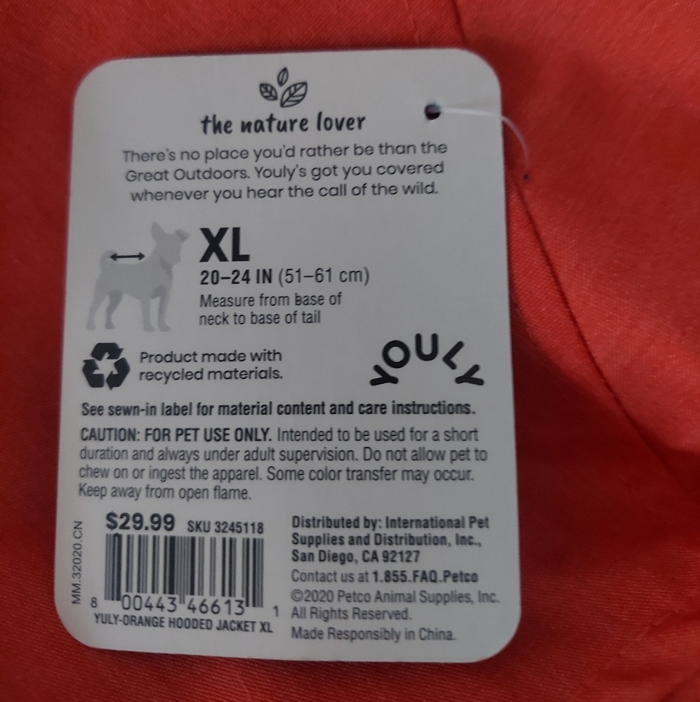 Hooded jacket for XL Dog - Picture 4 of 5